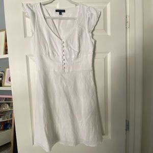 Worn once! Banana republic white dress!
